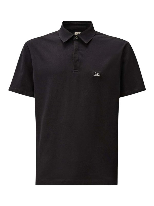 C.P. COMPANY: blouses - Short-sleeved cotton polo