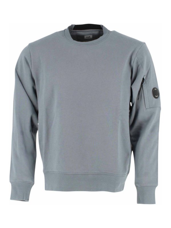 C.P. COMPANY: U-Boot-Ausschnitt - U-Boot-Pullover - Grau