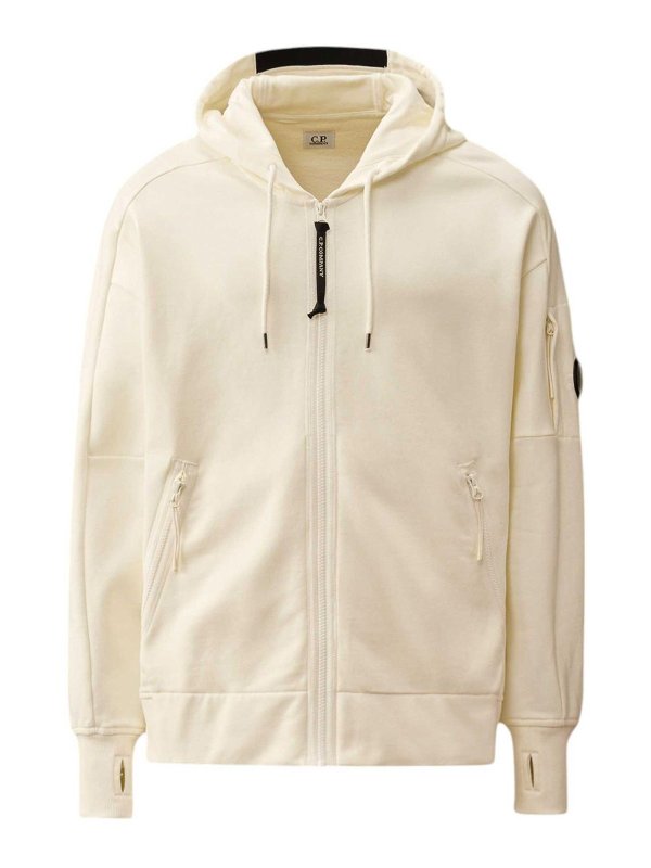 C.P. COMPANY: U-Boot-Ausschnitt - U-Boot-Pullover - Weiß