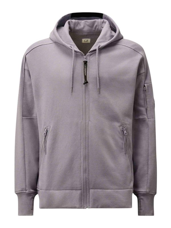 C.P. COMPANY: maglia collo a barchetta - Felpa in cotone con cappuccio
