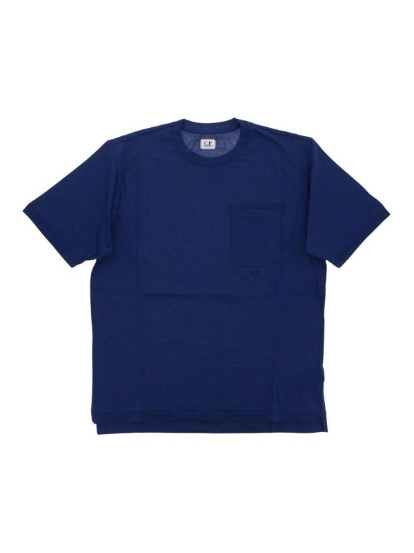 Tシャツ・カットソー C.P. COMPANY Men T-shirt Blue 18CMTS257A110302W 893 C.P. Company T-shirt - Blue - Men | 18CMTS257A110302W893