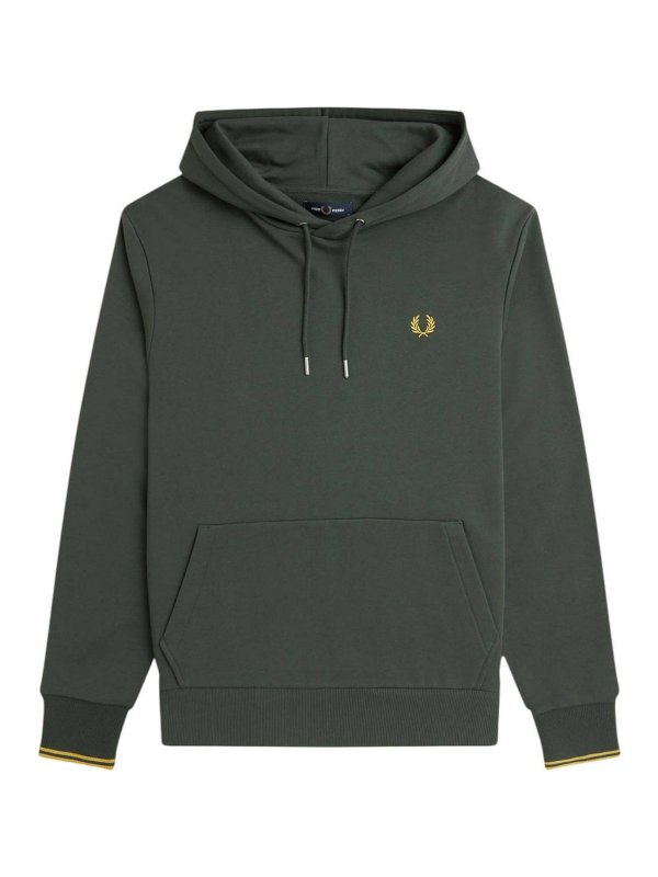FRED PERRY: Escotes barcos - Suéter Con Escote Barco - Verde