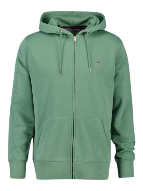 GANT: crew necks - Reg shield full zip hoodie