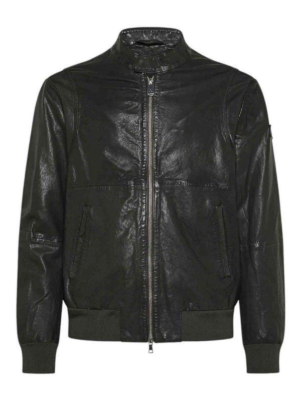 PEUTEREY: leather jacket - Leather jacket