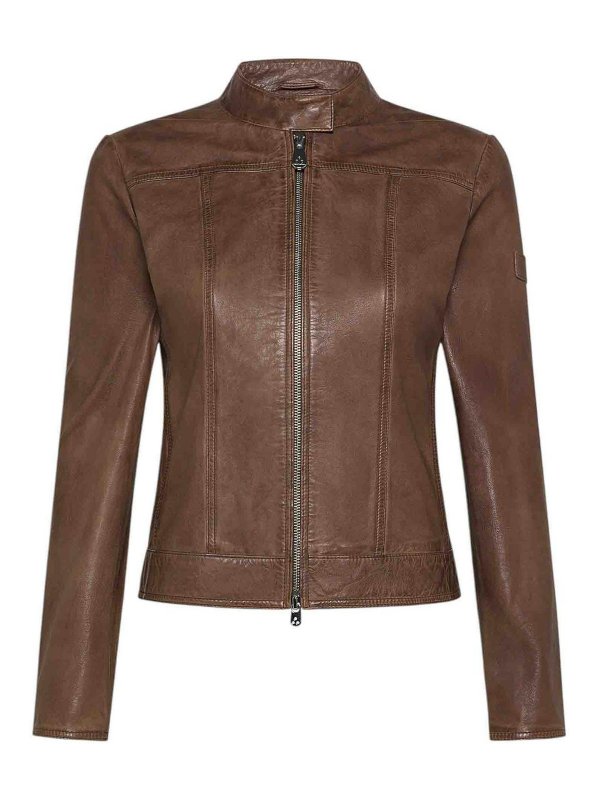 PEUTEREY: leather jacket - Leather jacket