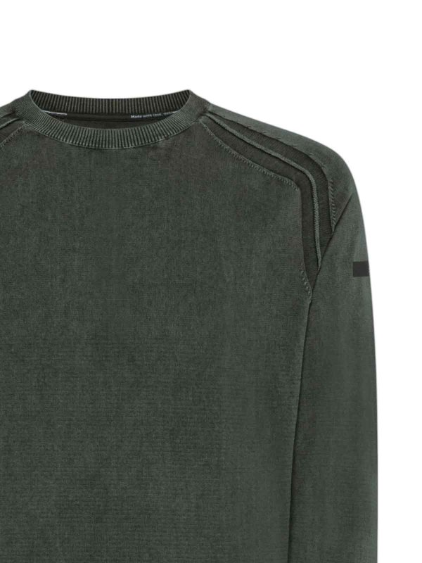 RRD Roberto Ricci Designs: Suéteres con cuello pico online - Suéter Cuello Redondo - Verde