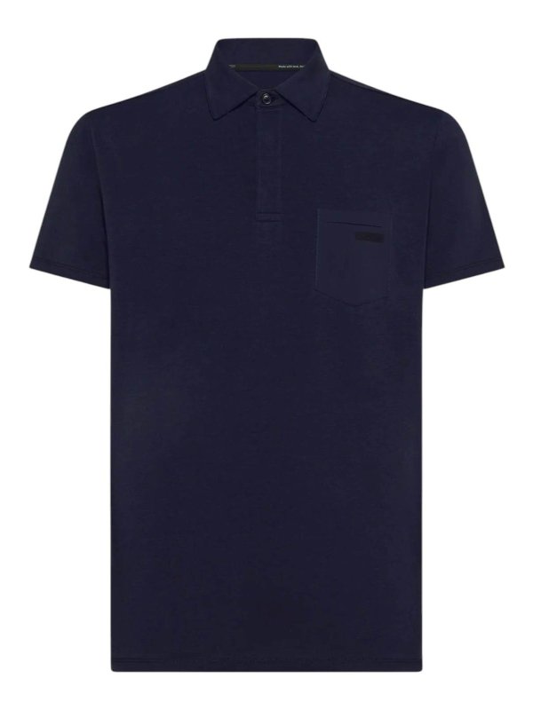 RRD Roberto Ricci Designs: bluse - Polo in cotone a manica corta