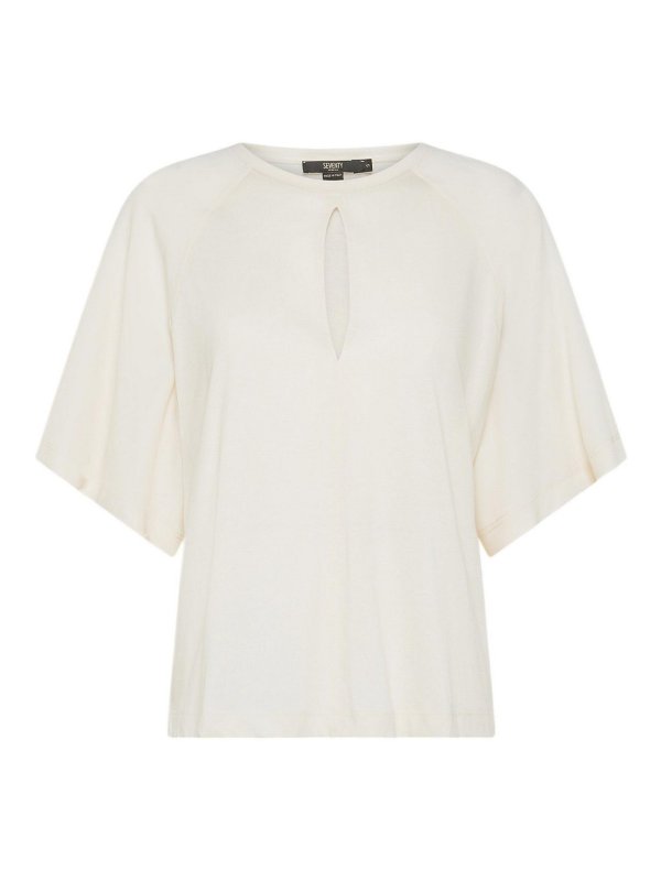 SEVENTY: クルーネック - クルーネック - 白