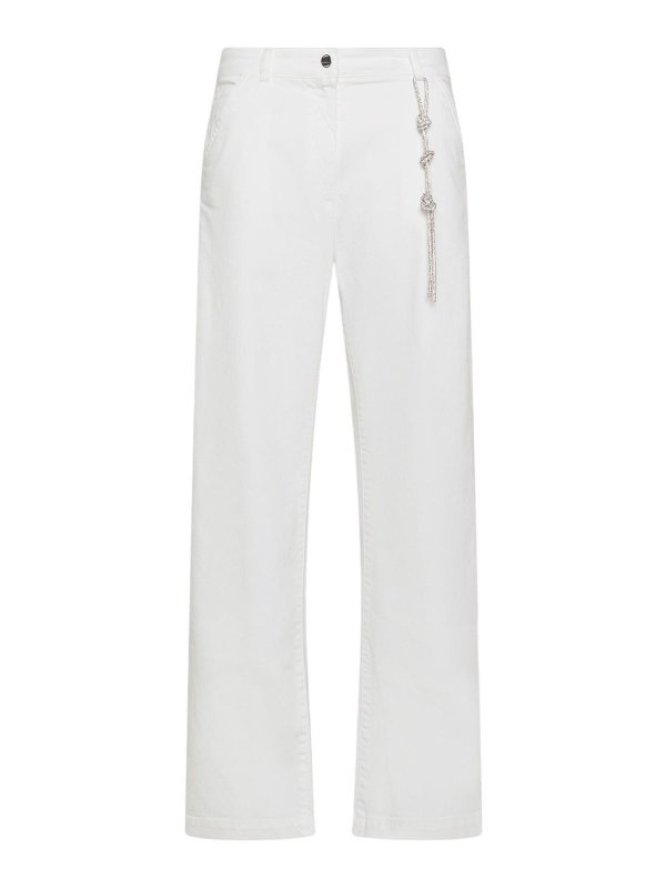 SEVENTY: Pantalons casual - Pantalons Décontractés - Blanc