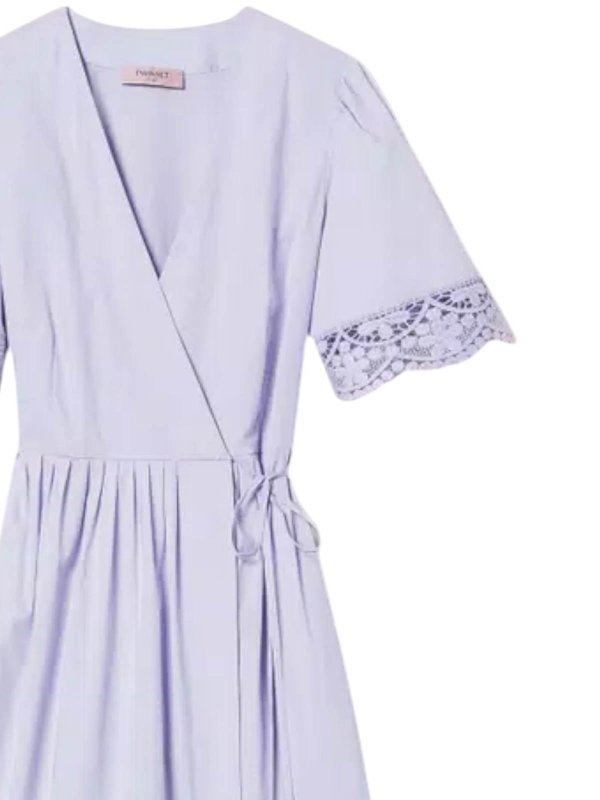 TWINSET: Knielange Kleider online - Knielanges Kleid - Lila