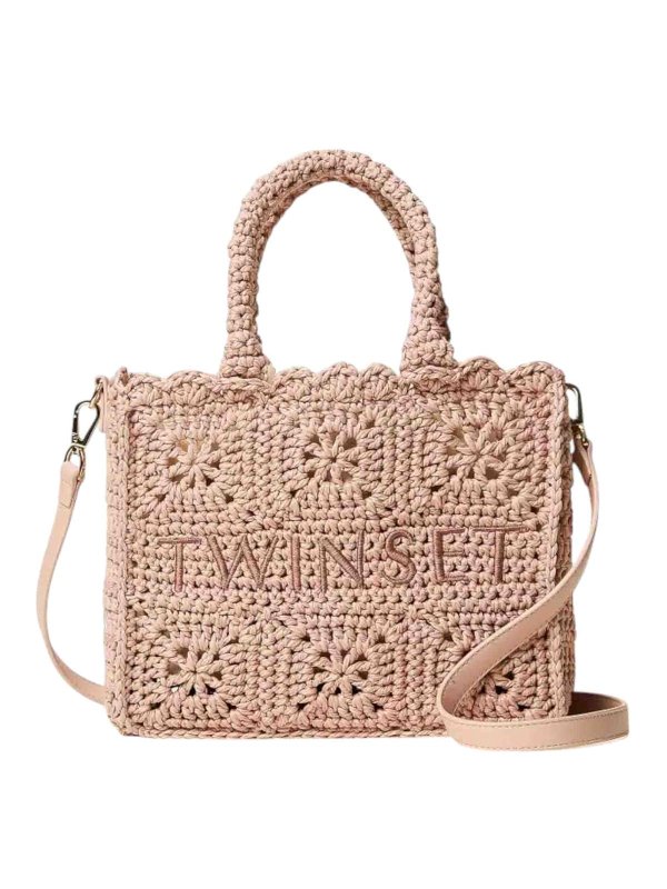 TWINSET: Handtaschen - Shopper - Beige