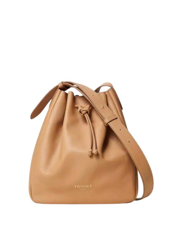 TWINSET: Handtaschen - Shopper - Beige