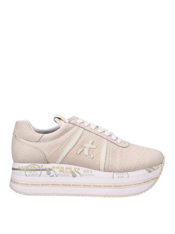 PREMIATA: Chaussures de sport - Baskets - Beige
