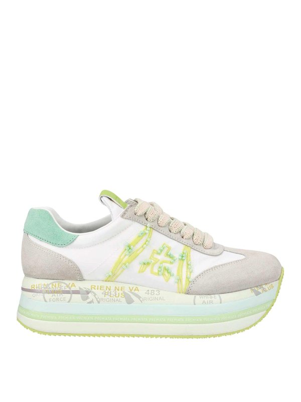 PREMIATA: Chaussures de sport - Baskets - Blanc