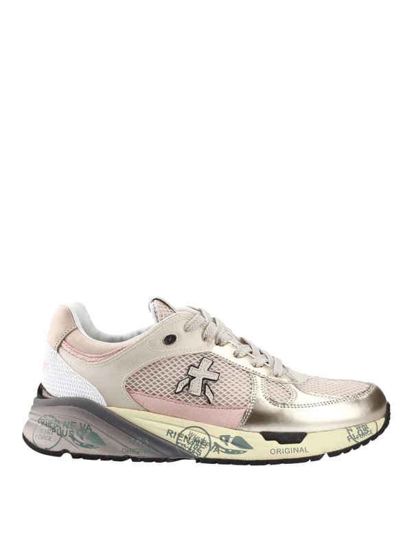 PREMIATA: Chaussures de sport - Baskets - Or