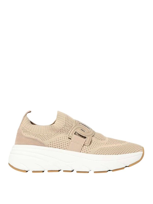 TWINSET: Chaussures de sport - Baskets - Beige