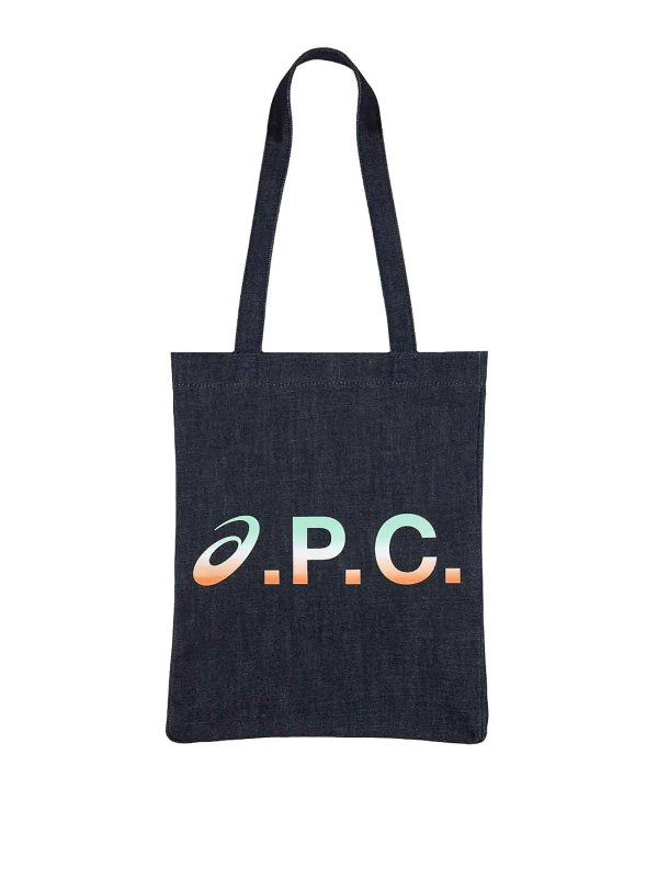 A.P.C.: Handtaschen - Shopper - Blau