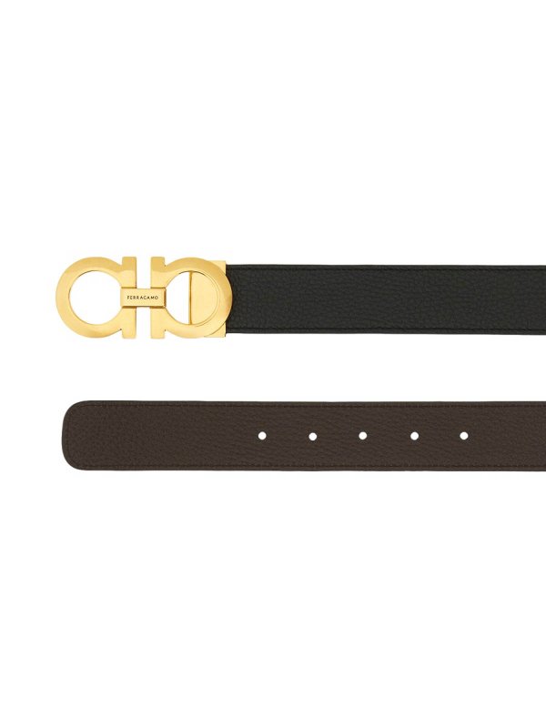 FERRAGAMO: Ceintures online - Ceinture - Marron Foncé