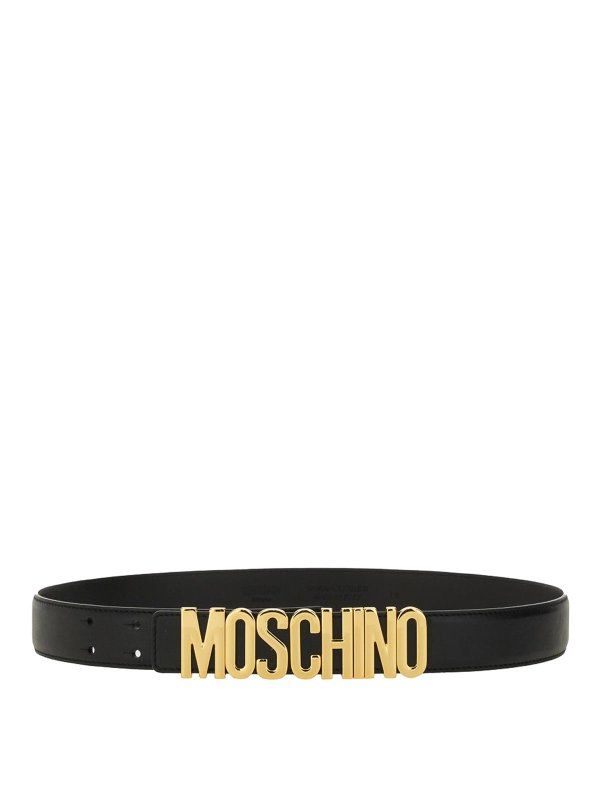 MOSCHINO: Cinturones - Cinturón - Negro