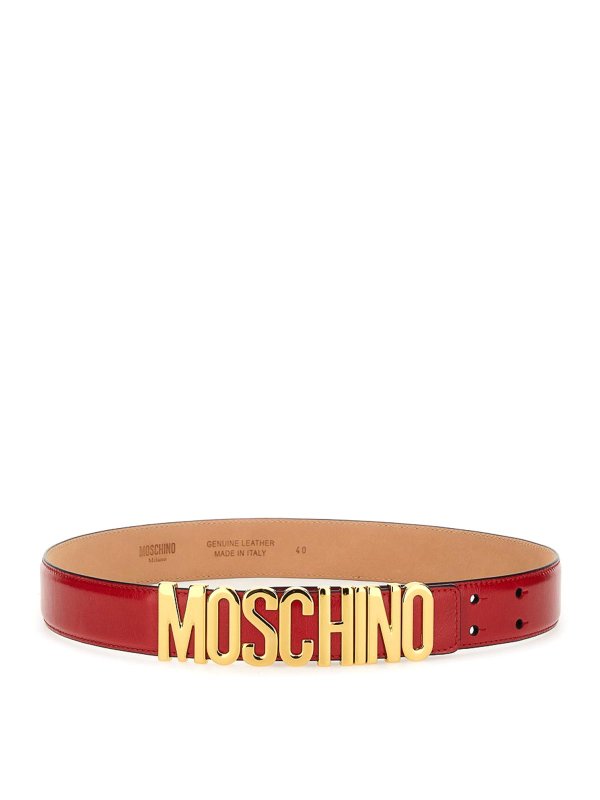 MOSCHINO: Cinturones - Cinturón - Rojo