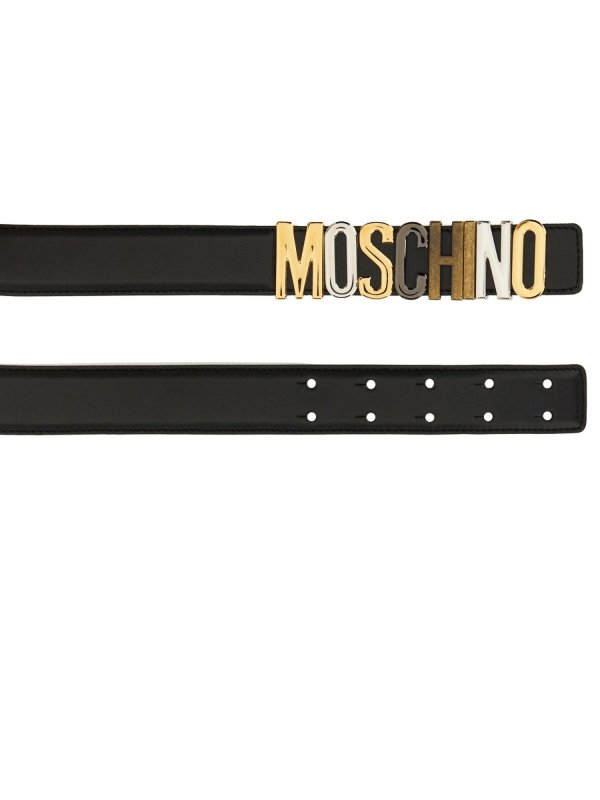 MOSCHINO: cinture online - Cintura  con logo