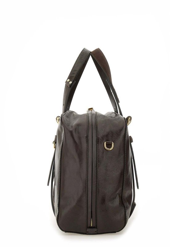 Leather bag shop online: MOSCHINO