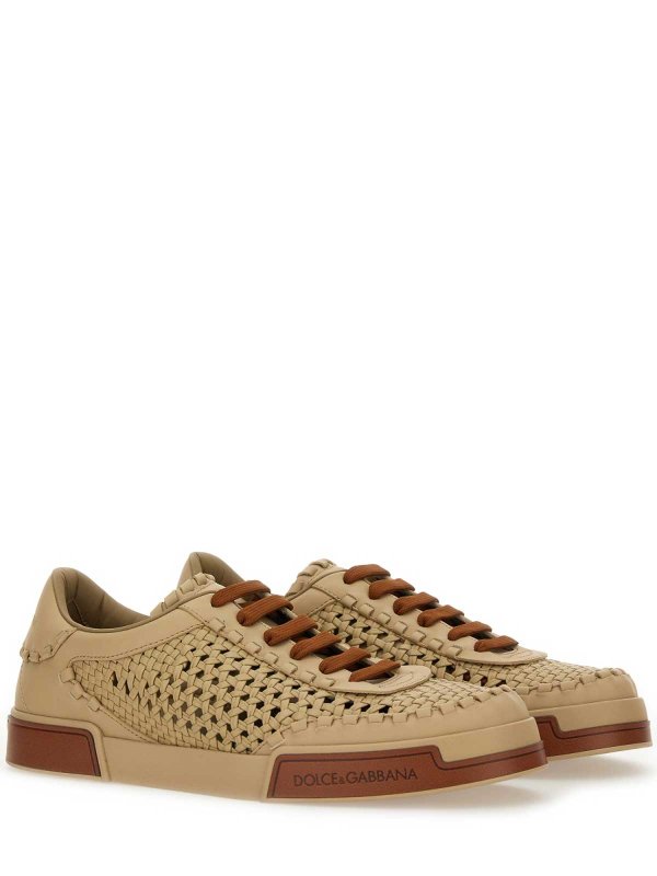 The Best Shops DOLCE & GABBANA: trainers - Woven Portofino Sneaker