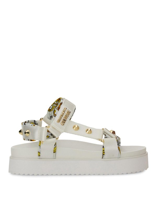 VERSACE JEANS: サンダル - サンダル - 白