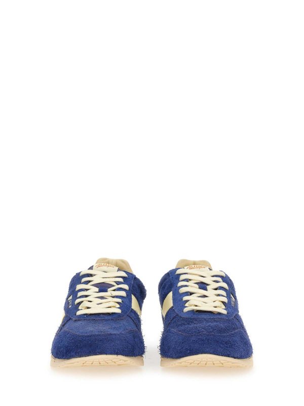Windspin suede and leather trainers shop online: AUTRY