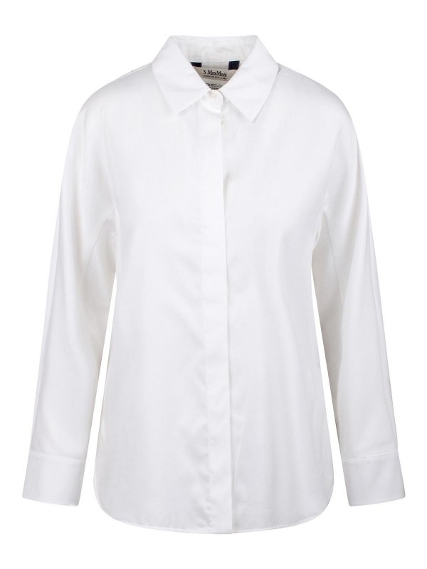 S MAX MARA: シャツ - シャツ - 白