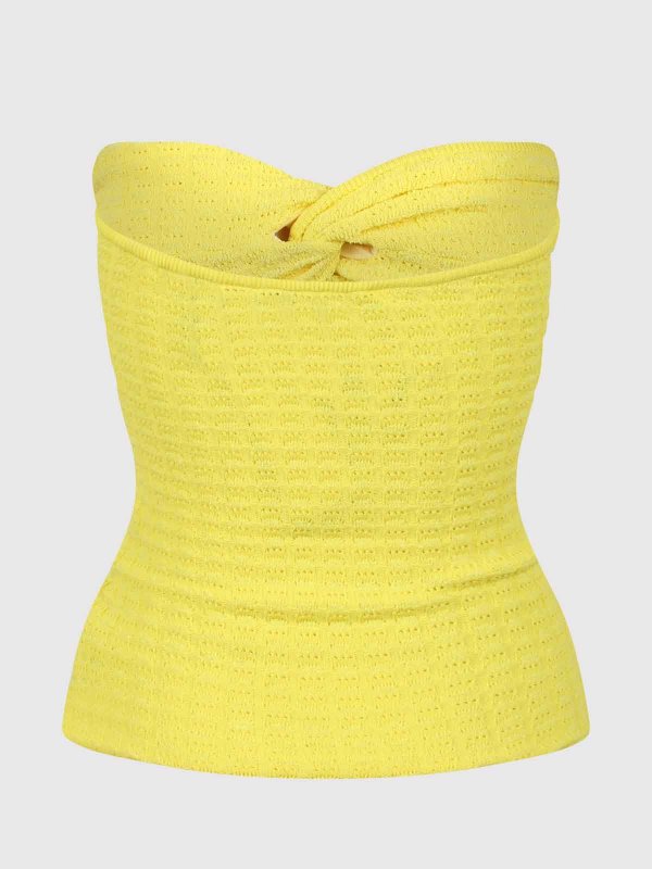 ESSENTIEL ANTWERP: U-Boot-Ausschnitt online - U-Boot-Pullover - Gelb