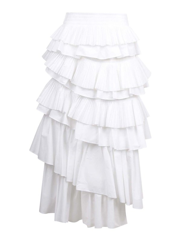 ESSENTIEL ANTWERP: ニーレングススカート＆ミディ丈 - 膝丈/ミディスカート - 白