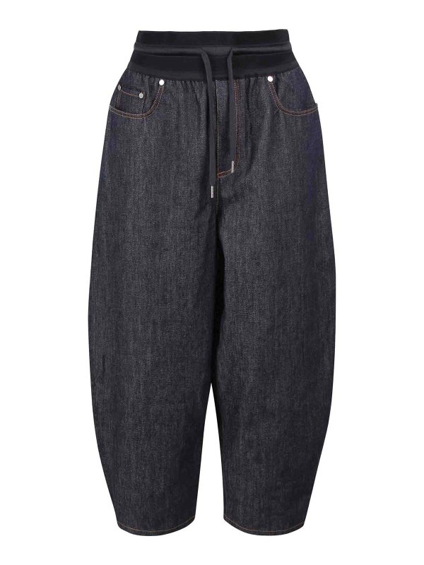 HELMUT LANG: bootcut jeans - Cocoon Pull-On Jeans
