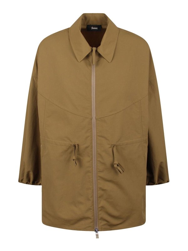 LAMINAR: shirts - Shacket In Tech-Popeline