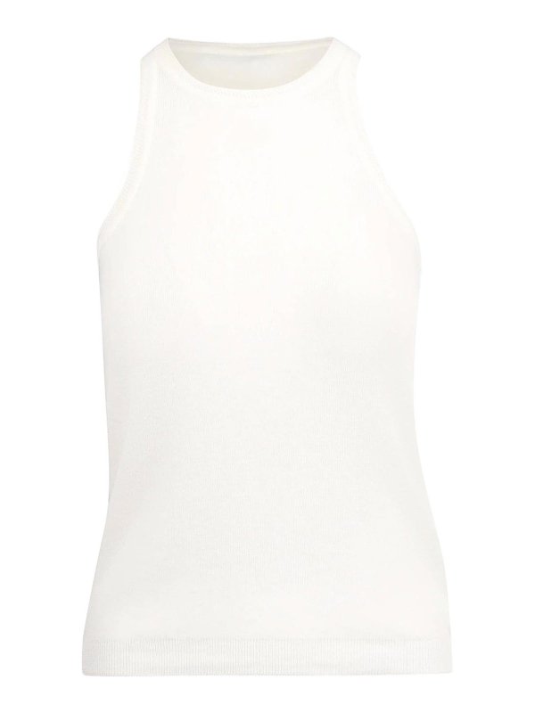 Max Mara: Tops & Tank tops - Top in cotton yarn