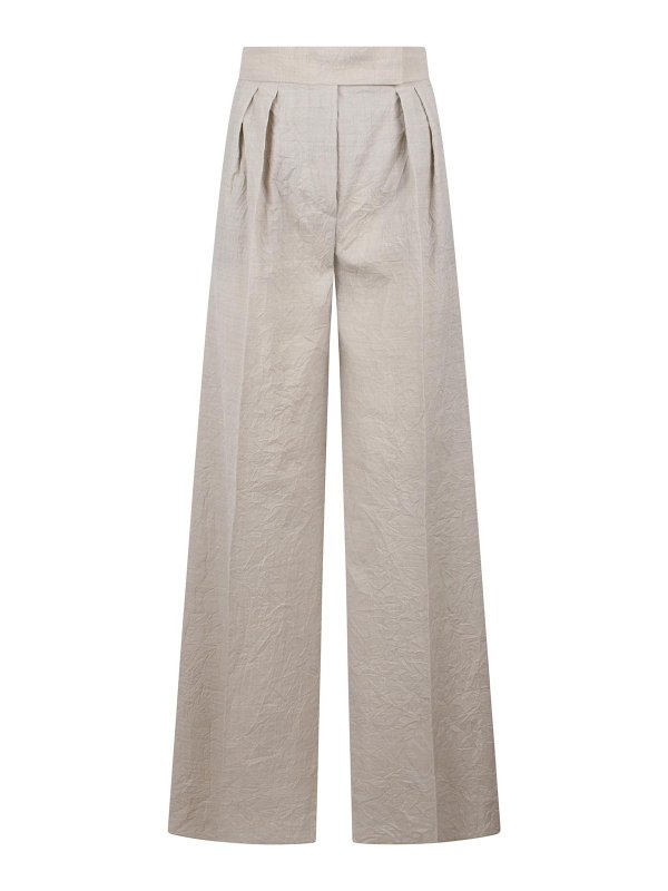 Max Mara: トラウザーショーツ - ショートパンツ - ベージュ