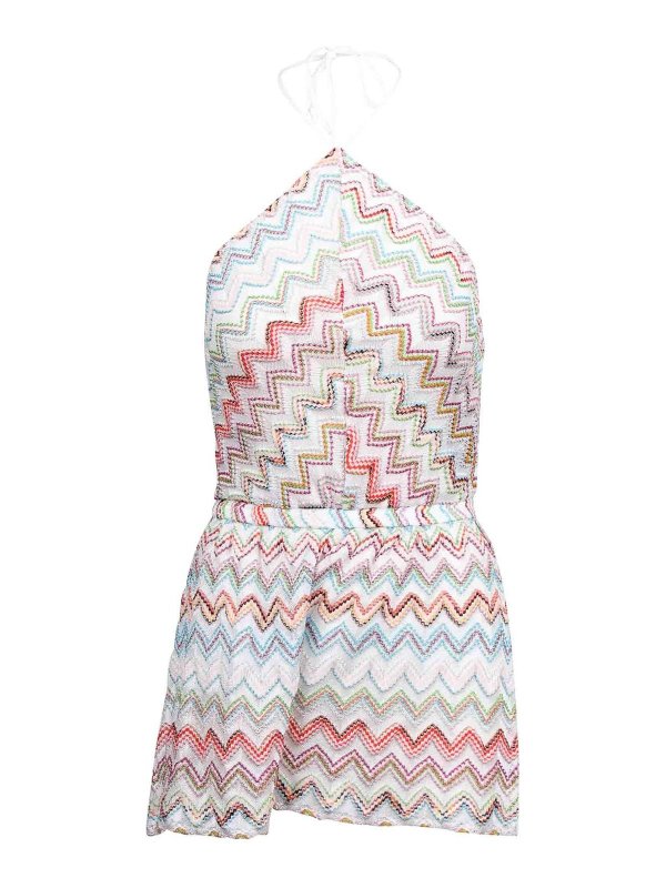MISSONI: jumpsuits - Short suit with zigzag motif