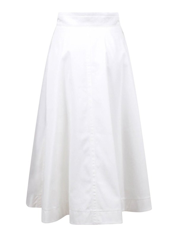 PATOU: ニーレングススカート＆ミディ丈 - 膝丈/ミディスカート - 白