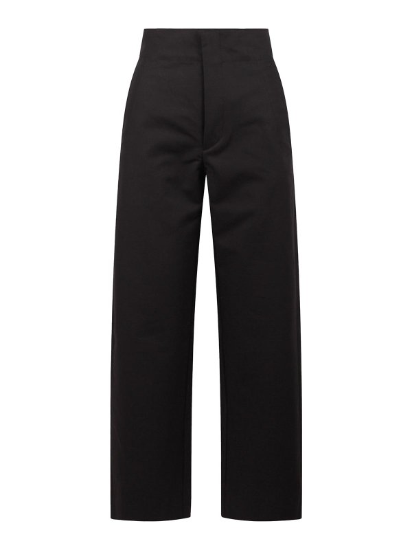 SOEUR: カジュアルトラウザー - カジュアルパンツ - 黒