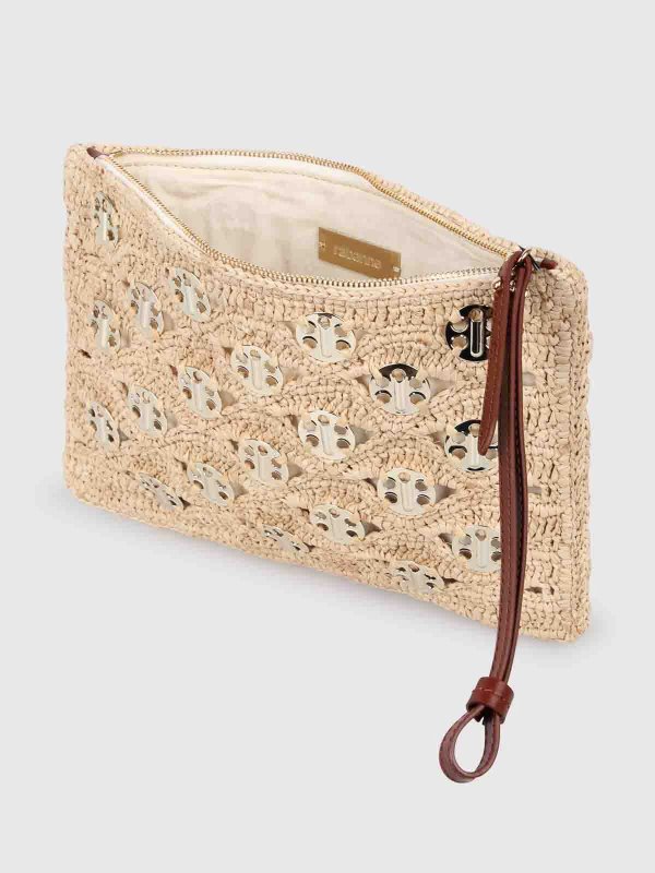 The Best Shops RABANNE: Clutch - Pochette - Beige
