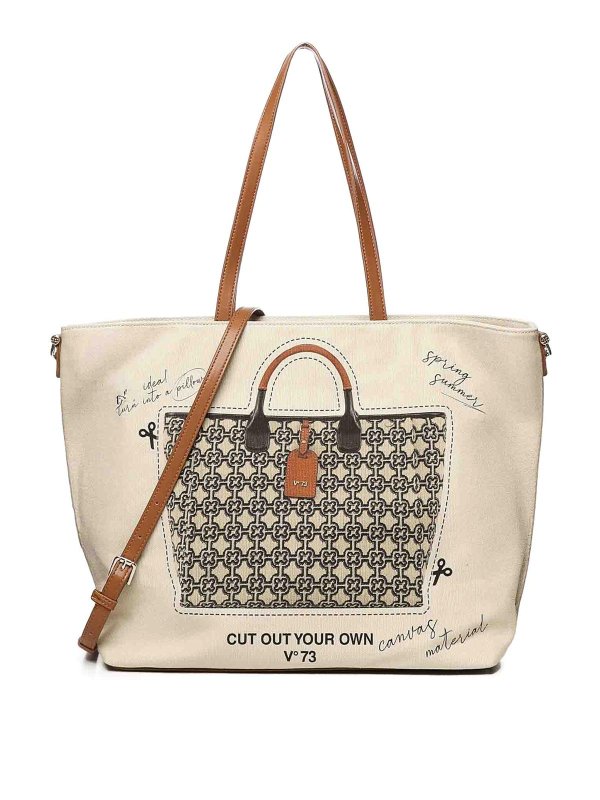 v°73: Handtaschen - Shopper - Beige