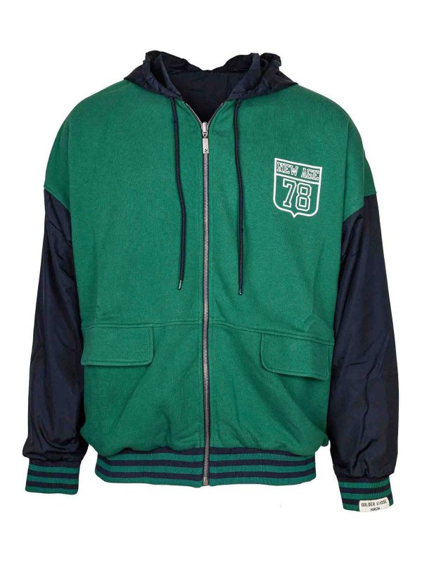 GOLDEN GOOSE: Sweatshirts & Sweaters - Reversible cotton sweatshirt