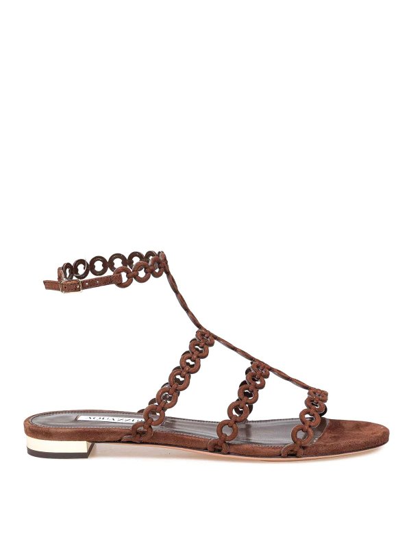 Aquazzura: フラットシューズ - フラットシューズ - ブラウン