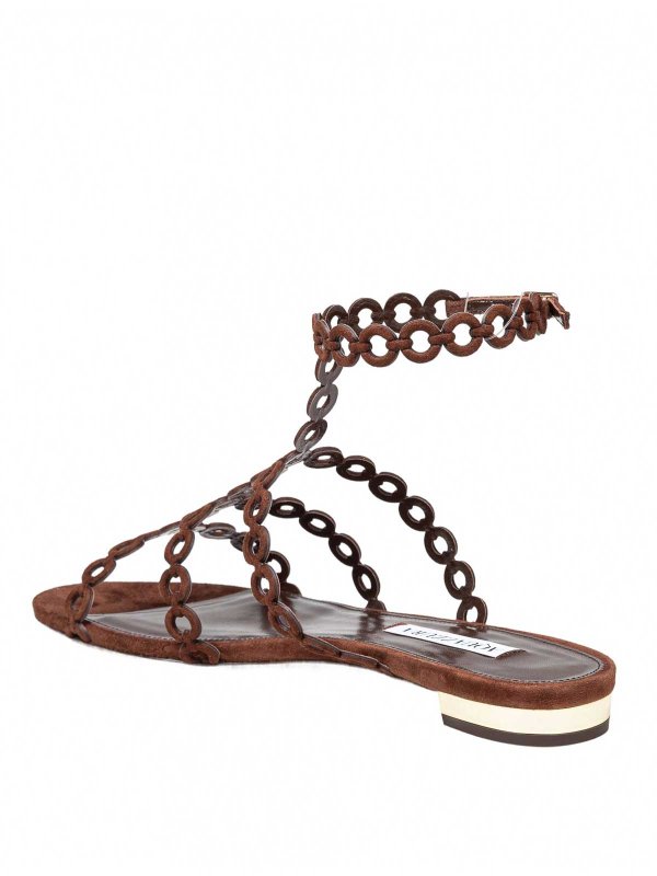 フラットシューズ - ブラウン shop online: Aquazzura