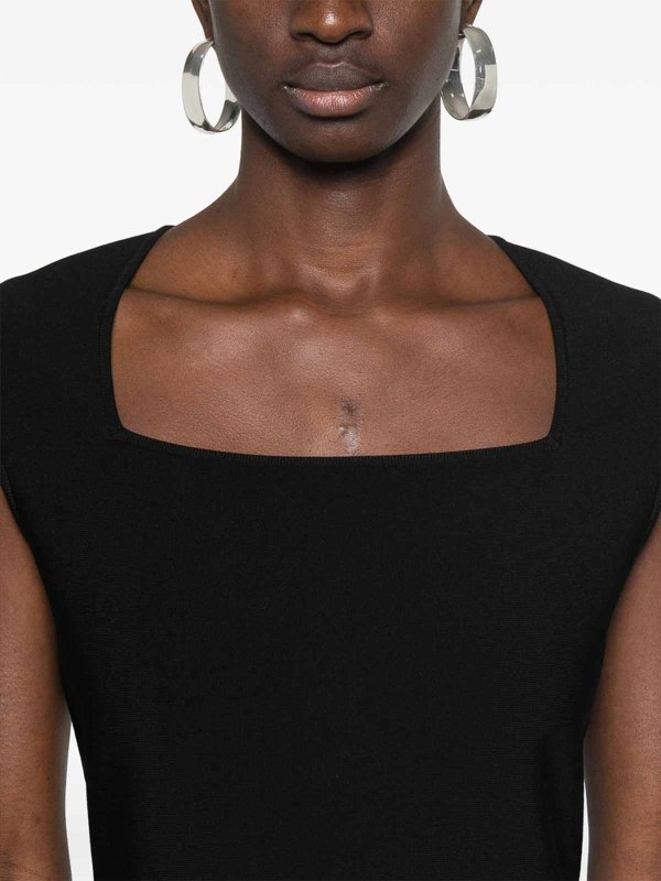 The Best Shops ALEXANDER MCQUEEN: Knielange Kleider - Knielanges Kleid - Schwarz