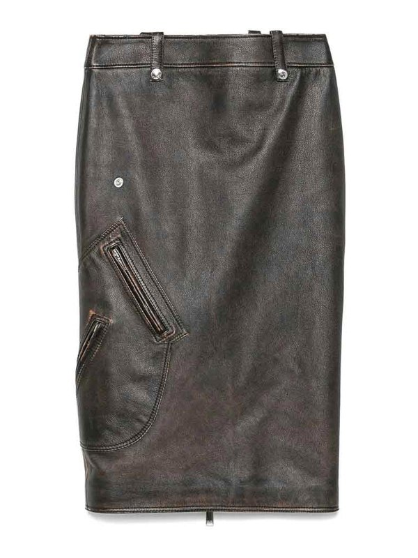 ALEXANDER MCQUEEN: Jupes midi et au genou - Jupe Midi - Camel