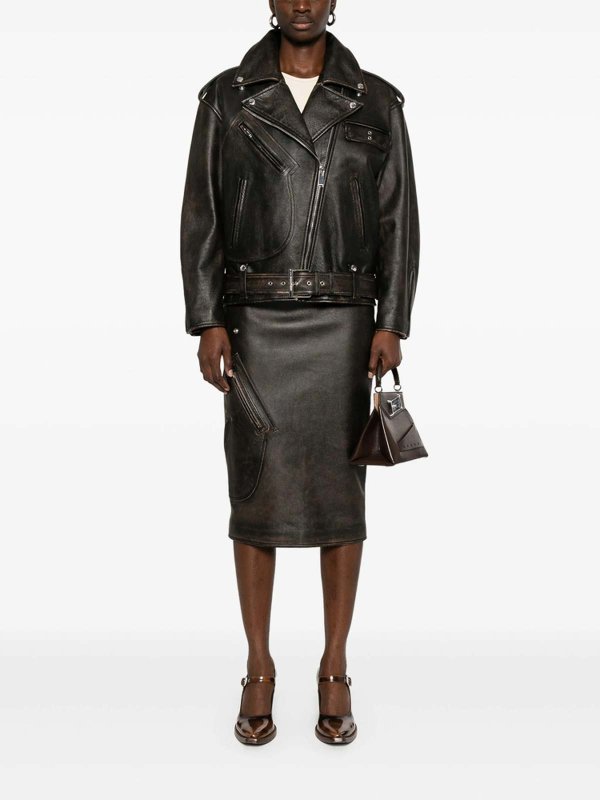 ALEXANDER MCQUEEN: Jupes midi et au genou online - Jupe Midi - Camel