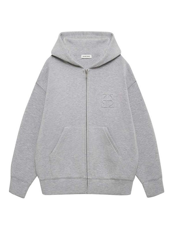 ANINE BING: スウェット＆セーター - スウェットシャツ/セーター - グレー