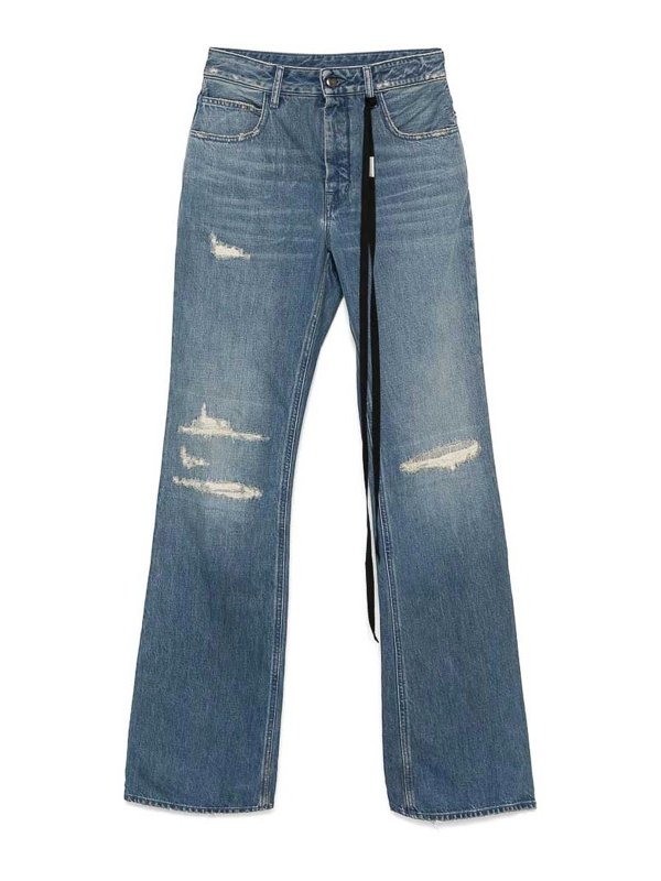 ANN DEMEULEMEESTER: Jeans évasés - Jean Bootcut - Bleu
