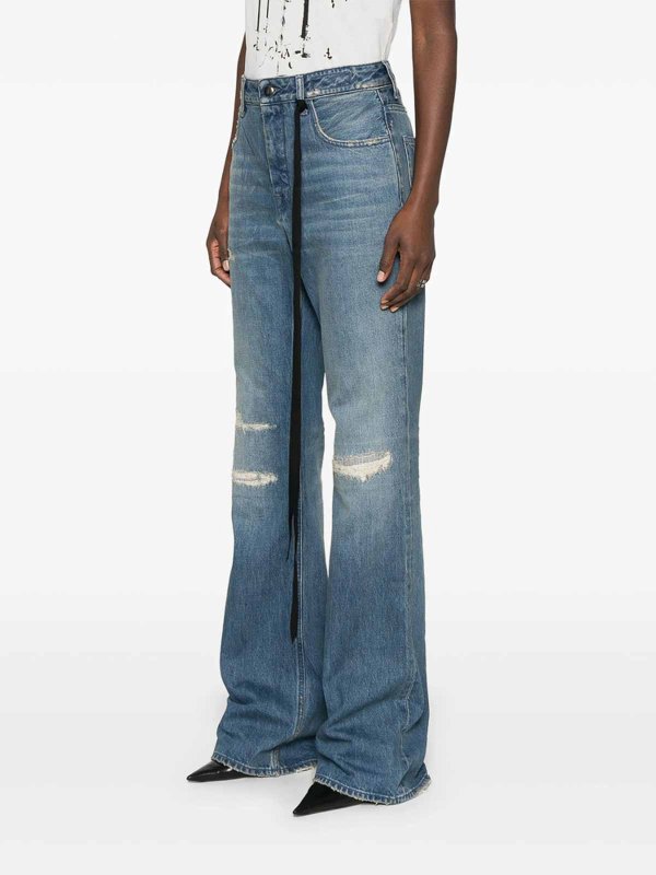 The Best Shops ANN DEMEULEMEESTER: Jeans évasés - Jean Bootcut - Bleu